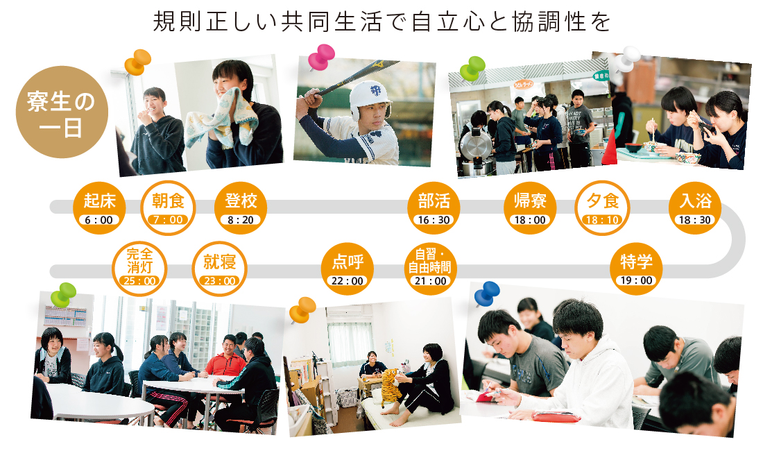 大きな成長を促す寮生活 頑張り合う仲間は一生の財産に