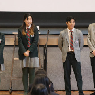 【行 事】第7回生徒例会(12月)~留学生がやってきた~