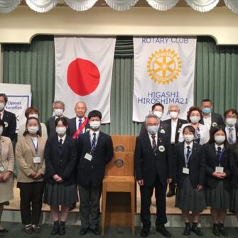 【クラブ】東広島21ロータリークラブ例会において活動報告