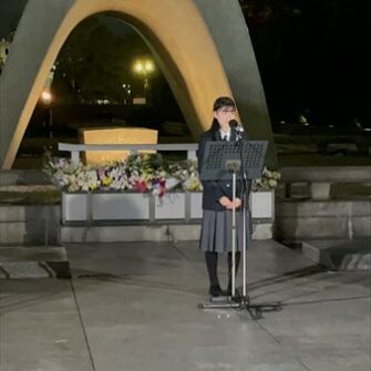 【GSコース】３年前田遥夏さん Peace Night Hiroshima　スペイン語で平和のメッセージを発信