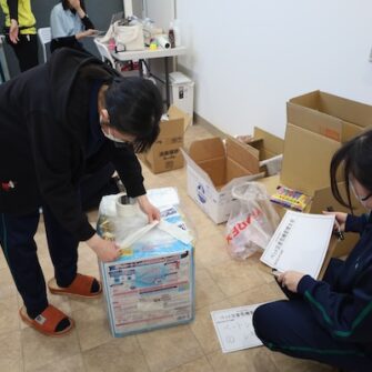 【ボランティア活動】令和6年能登半島地震 支援物資の仕分け作業