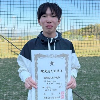 【クラブ】陸上競技部 3年生 西 君 2大会で大会新記録!!
